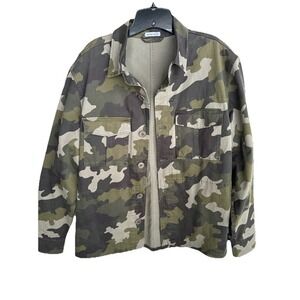 Tomas Maier Italy Camo Jacket Shacket‎ Button Down Mens XL